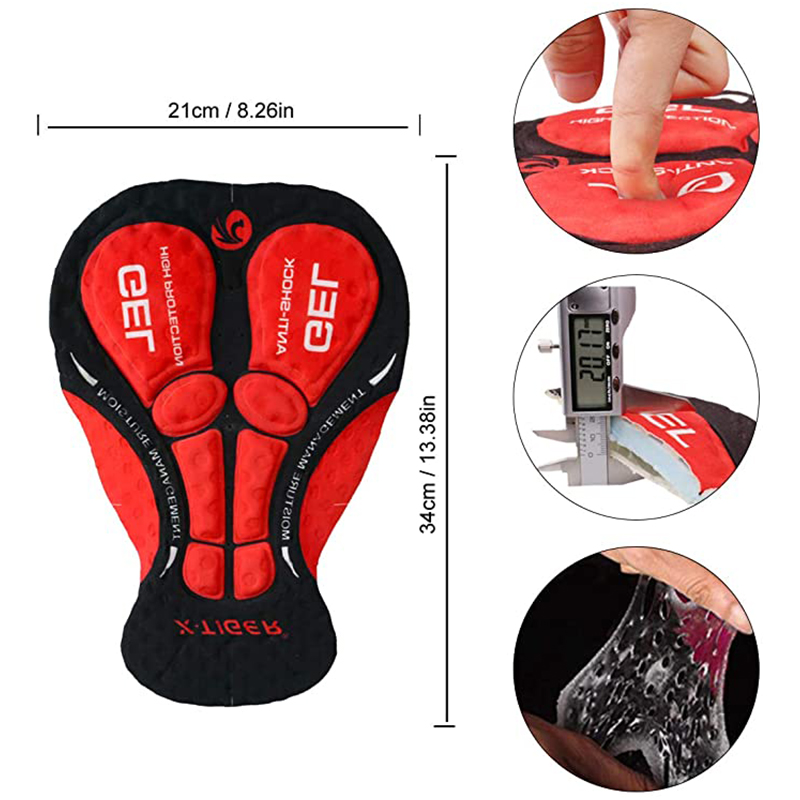 X-tiger Shorts de cyclisme mis - Padded Cycling Shorts 5D Gel avis et prix