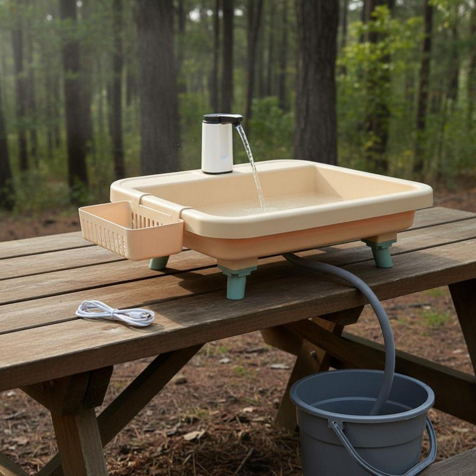 Évier de camping portable avec - Camping avis et prix