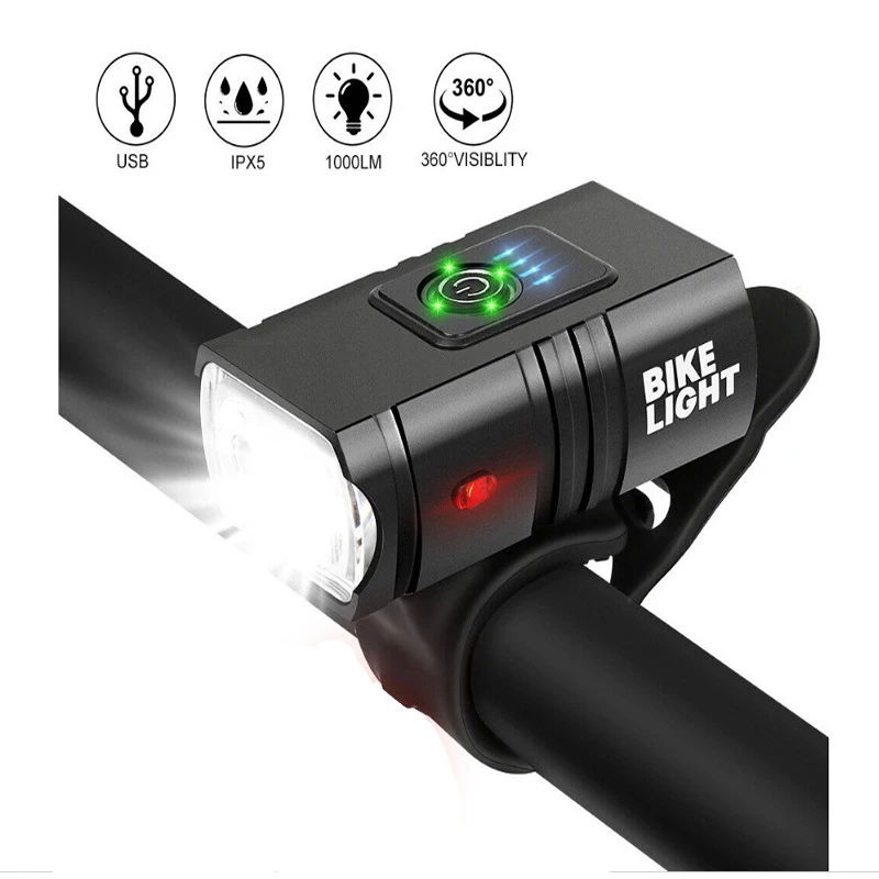 Lumières de vélo 1000 Lumen 25 - Rechargeable Bicycle Headlight 1000 Lumen avis et prix