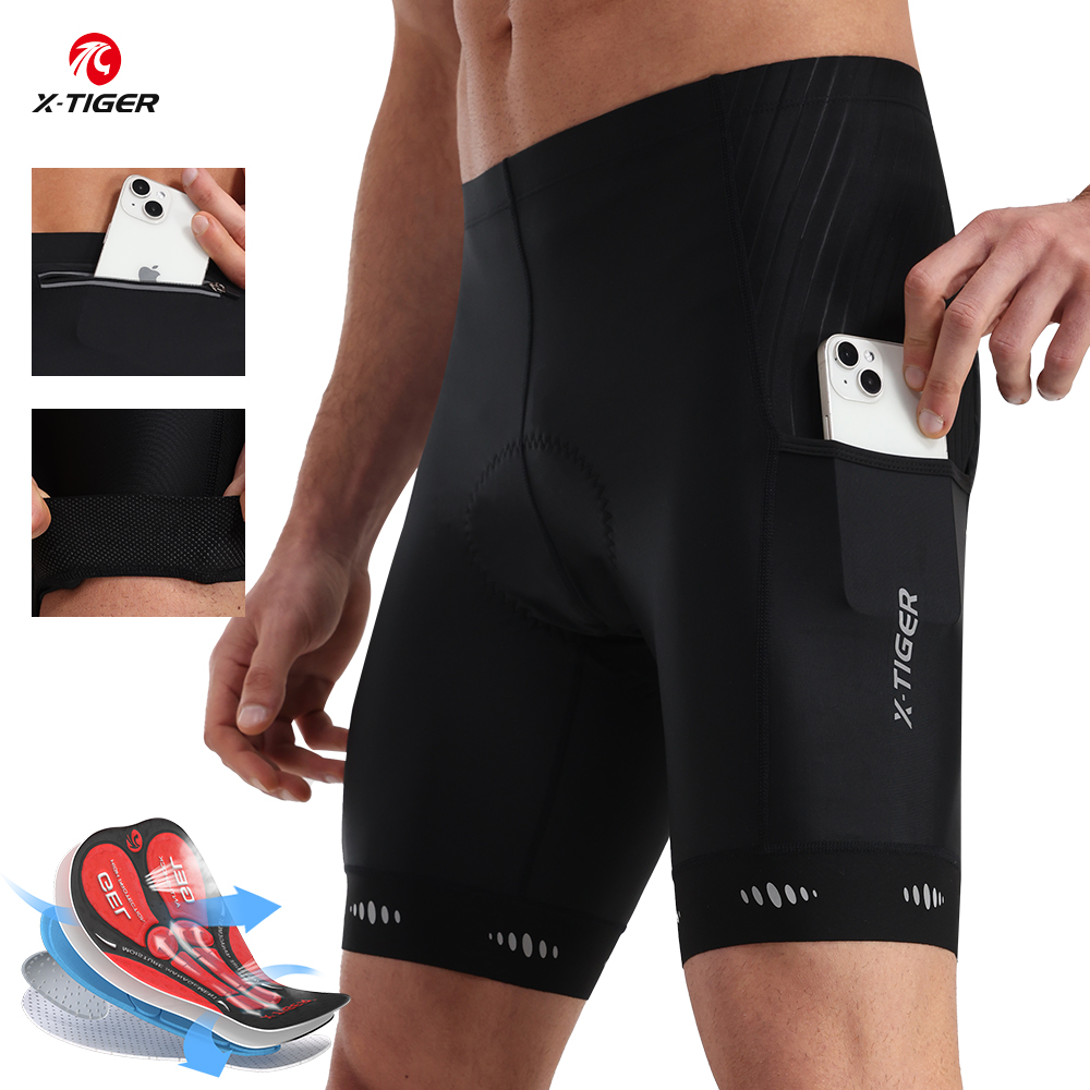 X-TIGER Hommes Cyclisme Shorts - Padded Cycling Shorts 5D Gel avis et prix