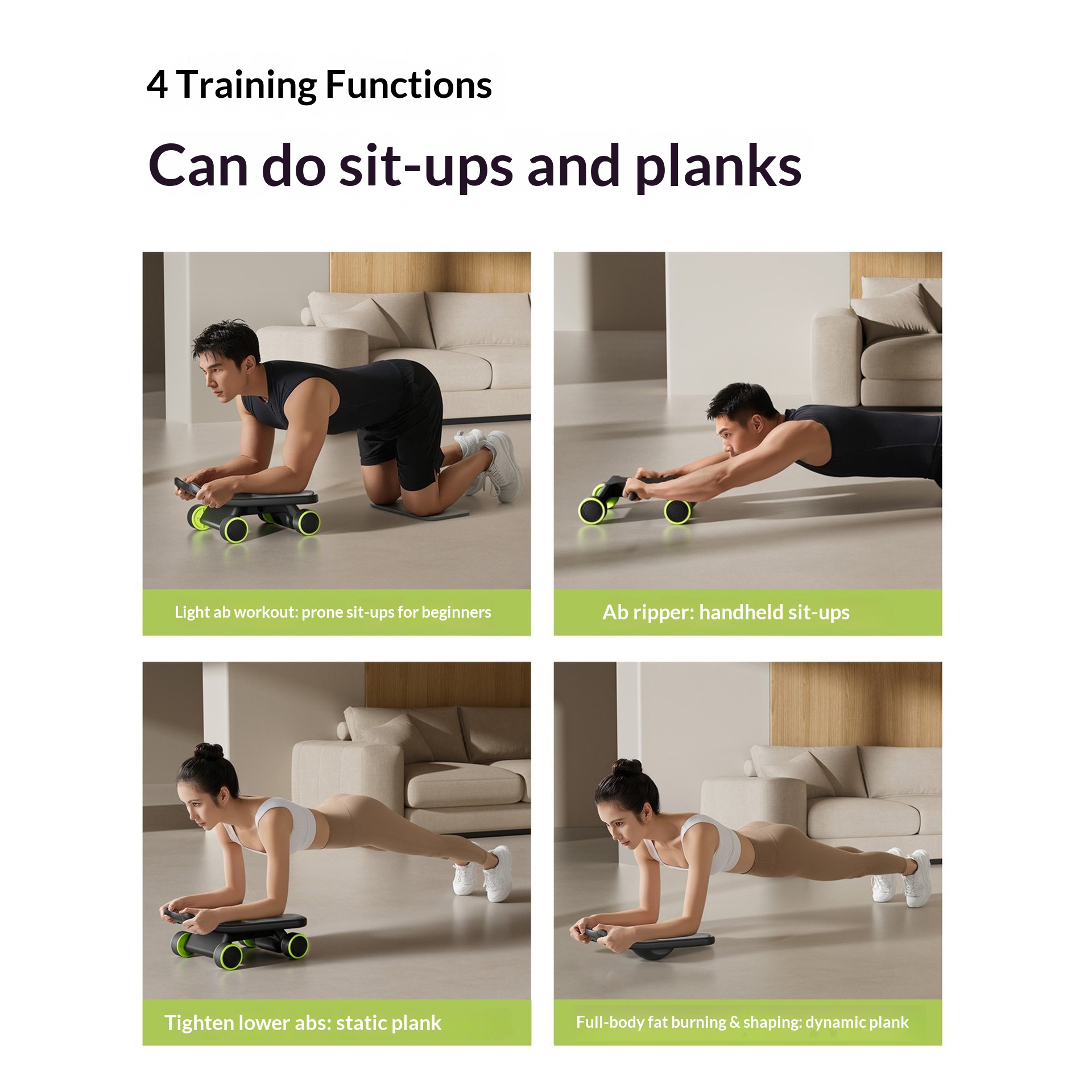 Rouleau abdominal avec support - Ab Roller Wheel With Elbow Support avis et prix