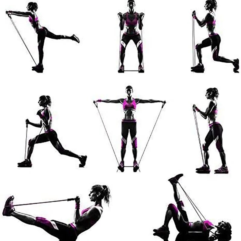 Bandes de résistance avec poig - Resistance Bands Set With Handles avis et prix