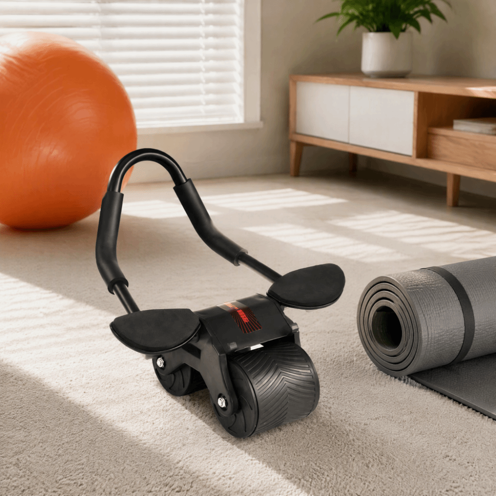 Roue abdominale automatique am - Ab Roller Wheel With Elbow Support avis et prix
