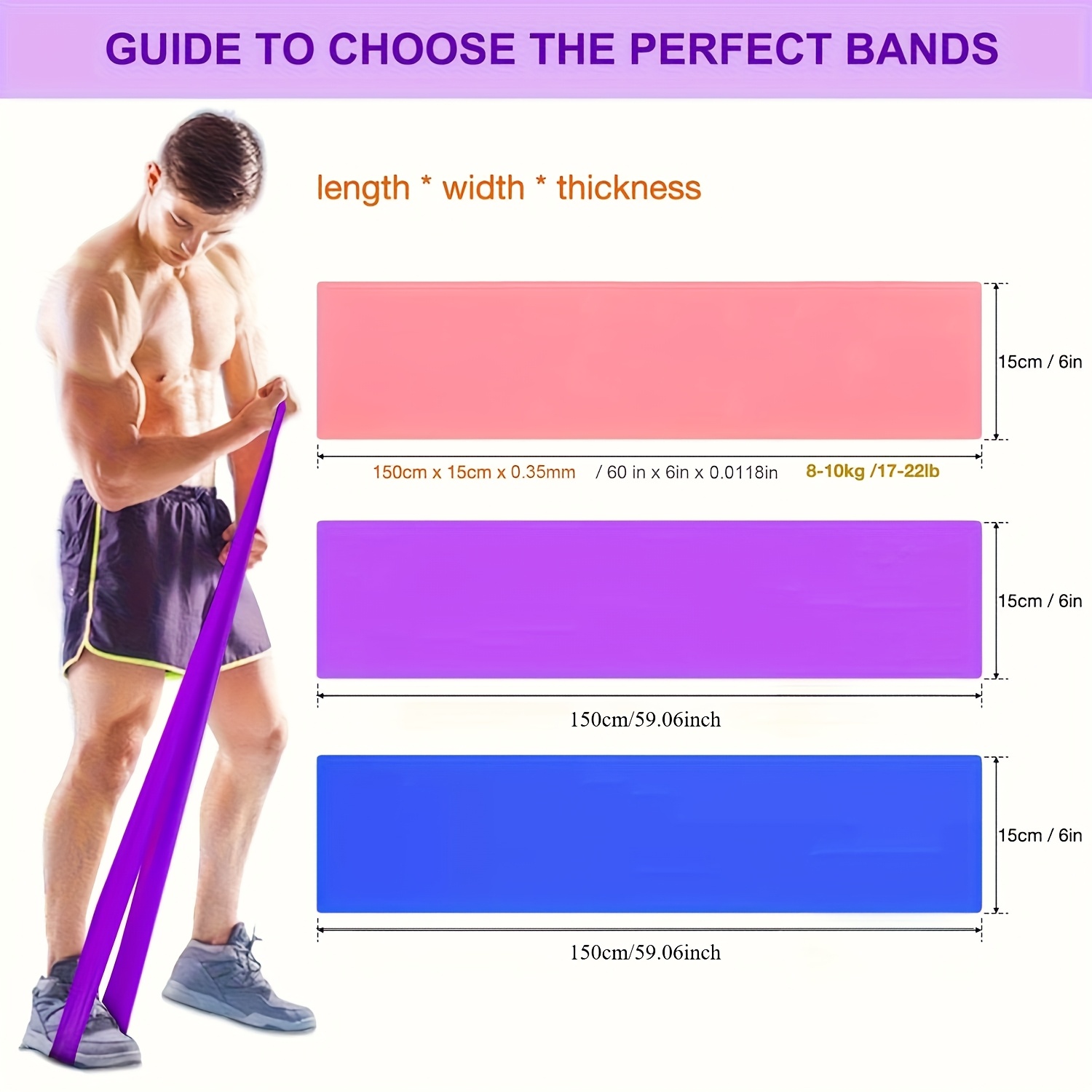 Bandes de résistance pour homm - Pilates Bar Kit With Resistance Bands avis et prix
