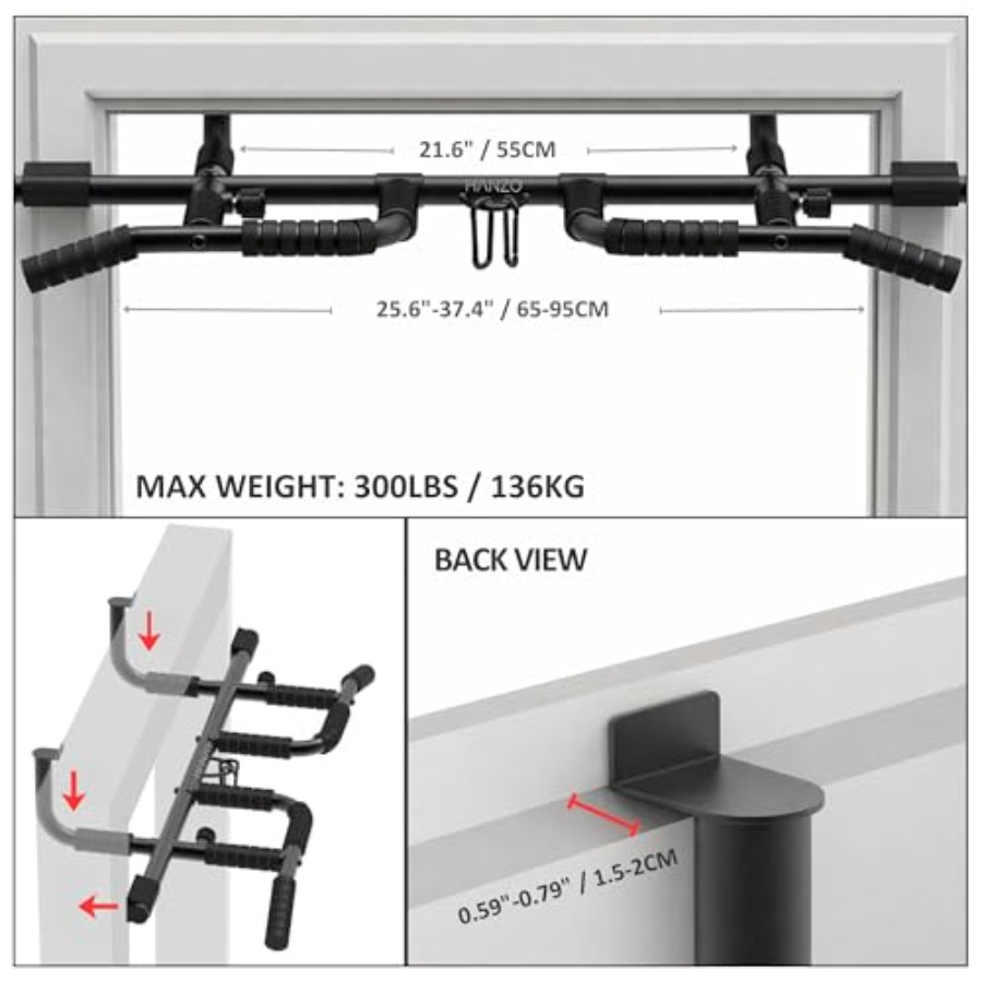 Barre de traction pour porte a - Door Pull Up Bar No Screw avis et prix