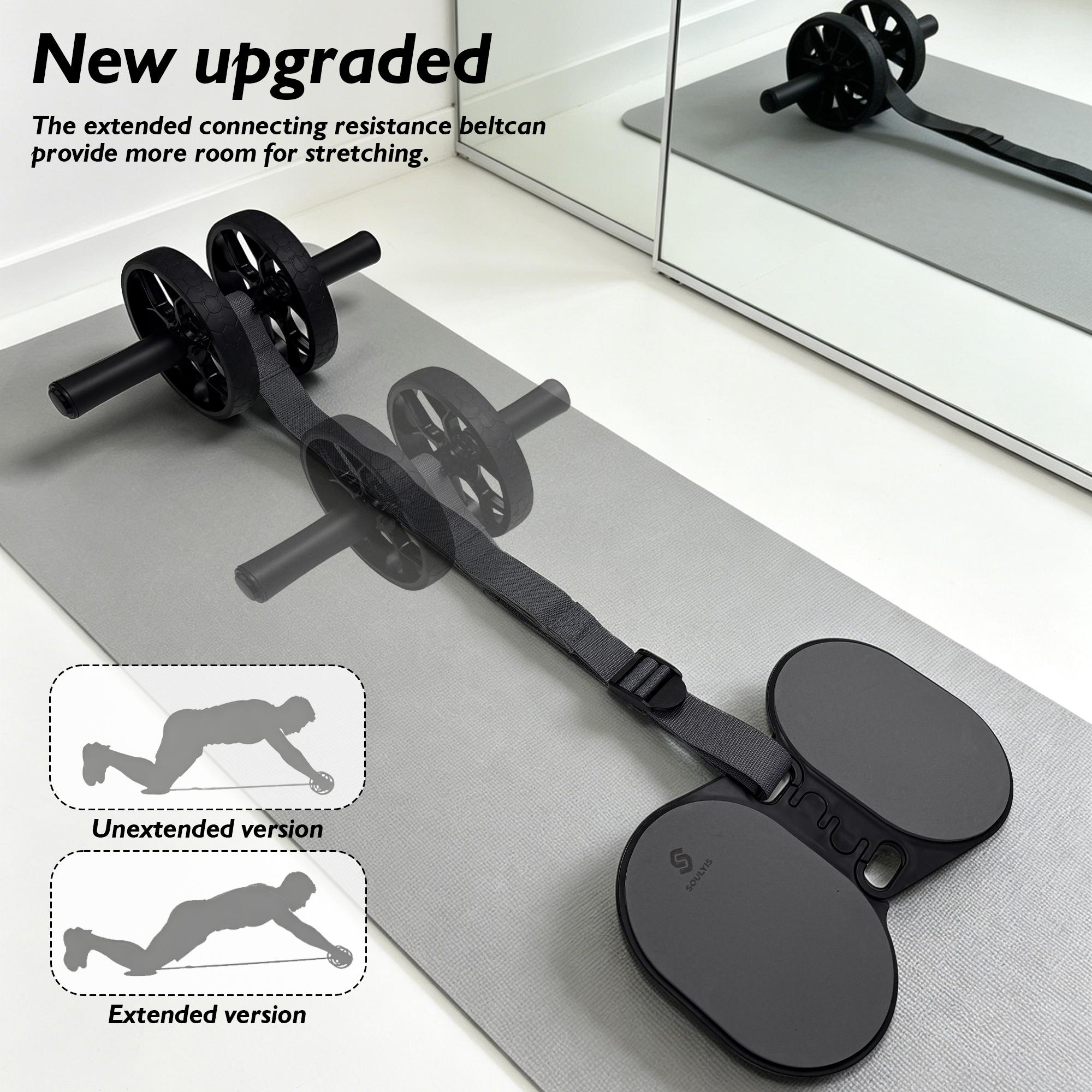 Rouleau abdominal à double rou - Ab Roller Wheel With Elbow Support avis et prix