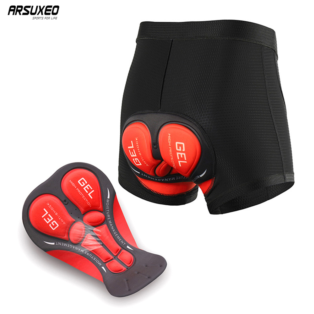 ARSUXEO-Shorts de cyclisme pou - Padded Cycling Shorts 5D Gel avis et prix